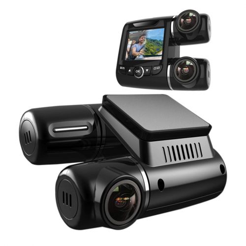  Pruveeo PV2 Dash Cam Dual FHD 1920x1080P Front and Cabin, Dash Camera for Cars Uber Lyft Truck Taxi Drivers