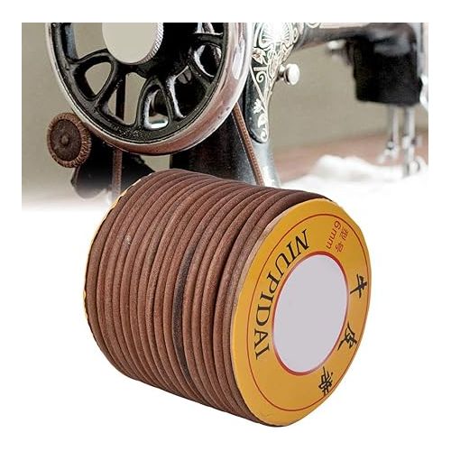  Sewing Machine Leather Belt Sewing Machine Cowhide Belting Multi Function Cowhide Belt Treadle Sewing Machine Belting(6mm)