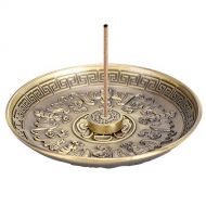 인센스스틱 Pssopp 4.3 Inch Incense Burner Holder, Zinc Alloy Stick Censer Burner Stand, Five Blessing Incense Stick Burner Plate