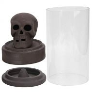 인센스스틱 Pssopp Skull Incense Burner Skull Backflow Ceramic Incense Holder Handmade Incense Cones Sticks Waterfall Fountain for Home Decor Office