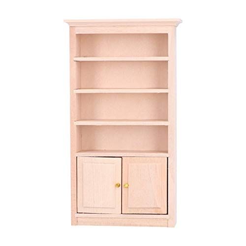  Pssopp 1:12 Dollhouse White Cabinet Dollhouse Miniature Furniture Miniature Dollhouse Cupboard Decoration for Dollhouse Classic Decoration Accessories