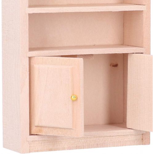  Pssopp 1:12 Dollhouse White Cabinet Dollhouse Miniature Furniture Miniature Dollhouse Cupboard Decoration for Dollhouse Classic Decoration Accessories