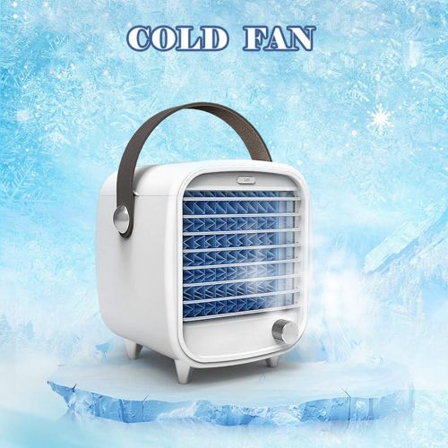  pstuiky Portable Air Cooler,LED Air Conditioner Small USB Desktop Cooling Fan Built-in Ice Box,Desktop Cooling Fan for Room, Home, Office, Dorm Sterilizer, Humidifier & Purifier