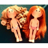 PticaDolls One doll without clothes Doll hair you want Cloth tilda doll Fabric doll blank body Ready doll for your design