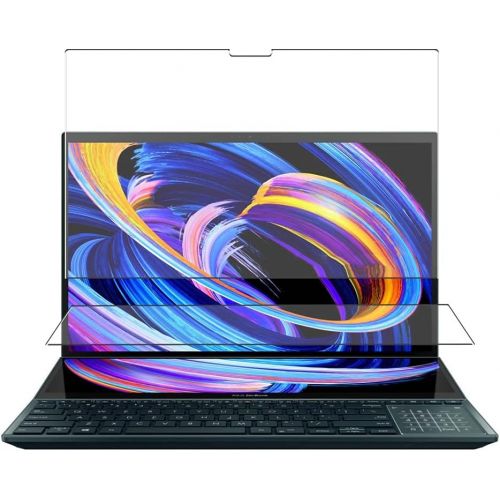  Puccy 4 Pack Screen Protector Film, compatible with ASUS ZenBook Pro Duo 15 OLED UX582 UX582LR 15.6 in TPU Guard ( Not Tempered Glass Protectors ), Transparent