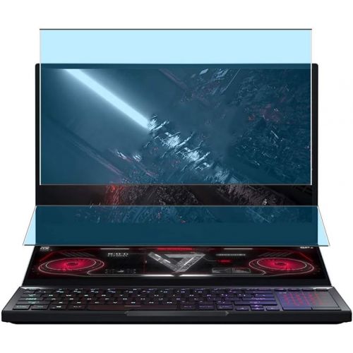  Puccy 4 Pack Anti Blue Light Screen Protector Film, compatible with Asus ROG Zephyrus Duo 15 SE GX551QS GX551 15.6 TPU Guard （ Not Tempered Glass Protectors ）