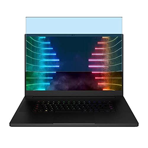  Puccy Anti Blue Light Tempered Glass Screen Protector Film, compatible with Razer Blade Pro 17 2021 Touch 17.3 （Active Area Cover Only） Protective Protectors Guard