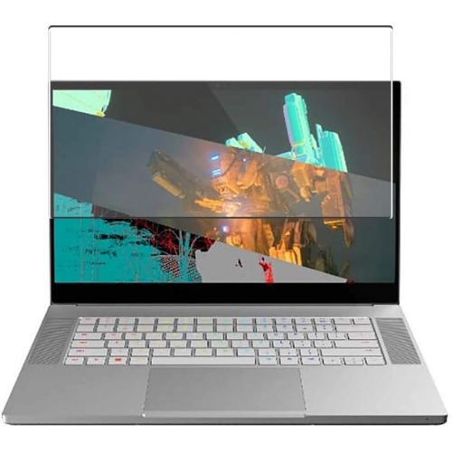  Puccy Tempered Glass Screen Protector Film, compatible with Razer Blade 15 Studio Edition 2020 15.6 （Active Area Cover Only） Protective Protectors Guard