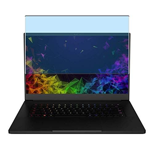  Puccy Anti Blue Light Tempered Glass Screen Protector Film, compatible with Razer Blade 15 Advanced 2020 15.6 （Active Area Cover Only） Protective Protectors Guard