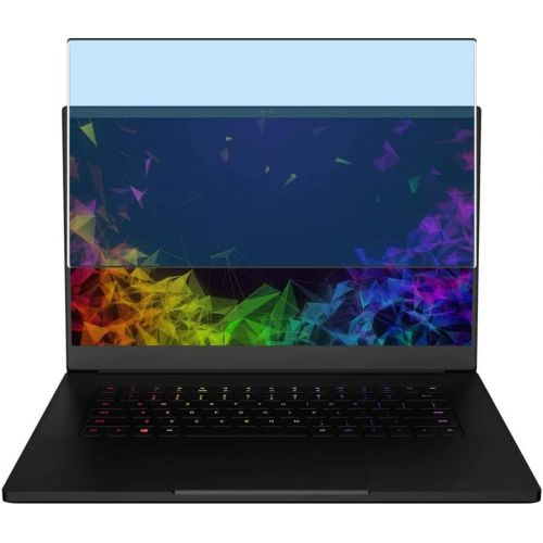  Puccy Anti Blue Light Tempered Glass Screen Protector Film, compatible with Razer Blade 15 Advanced 2020 15.6 （Active Area Cover Only） Protective Protectors Guard