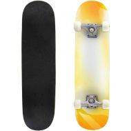 puiuoo Flower Skateboard for Beginners Standard Skateboard for Adults Youth Kids Maple Double Kick Concave Boards Complete Skateboard 31x8