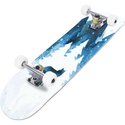  Puiuoo Vitrail in Chapel of Jacques Coeur from Bourges Cathedral Stained Skateboard for Beginners Teens Boys Girls Cool Stuff Standard Skateboard for Adult Kids Maple Complete Skateboard