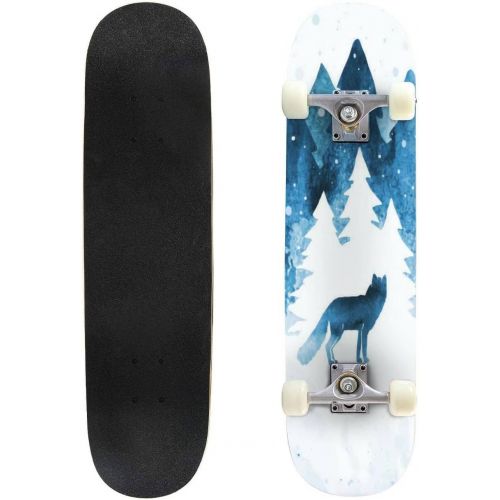  Puiuoo Vitrail in Chapel of Jacques Coeur from Bourges Cathedral Stained Skateboard for Beginners Teens Boys Girls Cool Stuff Standard Skateboard for Adult Kids Maple Complete Skateboard