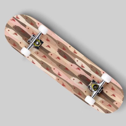  Puiuoo International Womens Day with 8 March Cool Skateboard for Girls Boys Teens Beginners Standard Skateboard for Adults Youth Kids Maple Complete Skateboard Outdoor 31x8