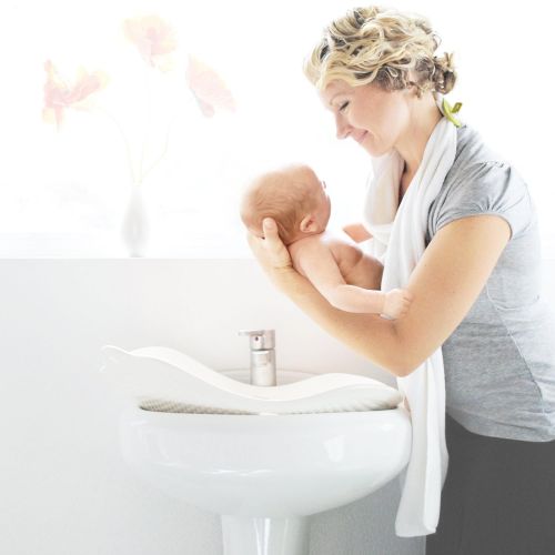 퍼지 [아마존베스트]Puj Flyte - Compact Baby Bathtub - Infant, Newborn, 0-6 Months, in-Sink Baby Travel Bathtub, BPA Free, PVC Free (Grey)