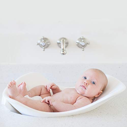 퍼지 [아마존베스트]Puj Tub - The Soft, Foldable Baby Bathtub - Newborn, Infant, 0-6 Months, In-Sink Baby Bathtub, BPA free, PVC free (Grey)
