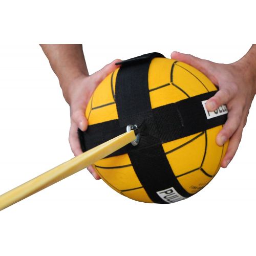  PullBall Water Polo Training Drills WaterPolo, Football, Volleyball practice for Athlete to Increase Stamina and Better Posture - Any Sport, Any Ball Type