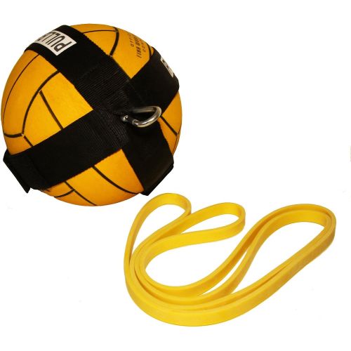  PullBall Water Polo Training Drills WaterPolo, Football, Volleyball practice for Athlete to Increase Stamina and Better Posture - Any Sport, Any Ball Type