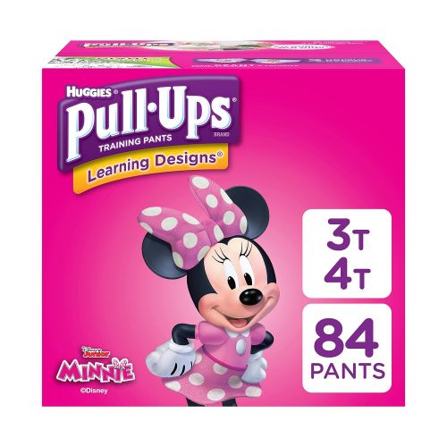  Huggies Pull-Ups Learning Designs Potty Training Pants for Girls, 3T-4T (32-40 lb.), 84 Ct. (Packaging May Vary)