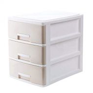 Pullic Cosmetics Desktop Storage Boxes Cabinet Office Desk Multi-Layer Plastic Stationery Shelf Beige 25 34 32CM3 Layer (Size : 253432cm3 Layer)