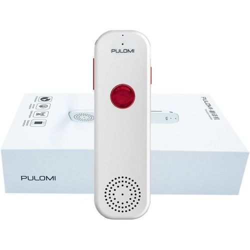  [아마존 핫딜]  [아마존핫딜]Pulomi TT Easy Trans Smart Language Translator Device Electronic Pocket Voice Bluetooth 52 Languages for Learning Travel Shopping Business White Red