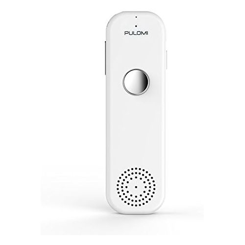  [아마존베스트]Pulomi TT Easy Trans Smart Language Translator Device Electronic Pocket Voice Bluetooth 52 Languages for Learning Travel Shopping Business White Red