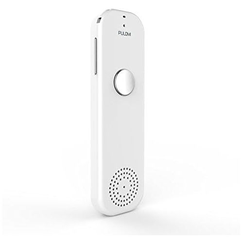  [아마존베스트]Pulomi TT Easy Trans Smart Language Translator Device Electronic Pocket Voice Bluetooth 52 Languages for Learning Travel Shopping Business White Red