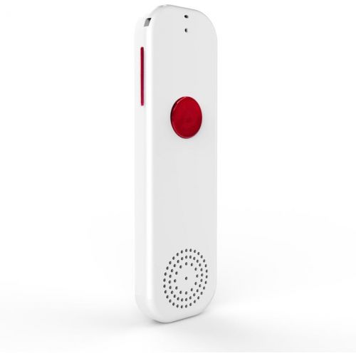  [아마존베스트]Pulomi TT Easy Trans Smart Language Translator Device Electronic Pocket Voice Bluetooth 52 Languages for Learning Travel Shopping Business White Red