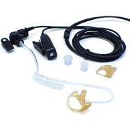 Pulsat Quick Disconnect 2-Wire Surveillance Earpiece Mic Kit for Motorola Mototrbo Digital Radios XPR6100 XPR6350 XPR6550 XPR7550 APX4000 APX6000 APX7000 DP3400 S47 Professional Series