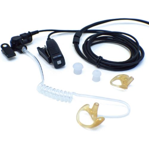  Pulsat Quick Disconnect 2-Wire Surveillance Earpiece Mic for Motorola HT1000 XTS2500 XTS3000 XTS3500 XTS5000 PR1500 XTS1500