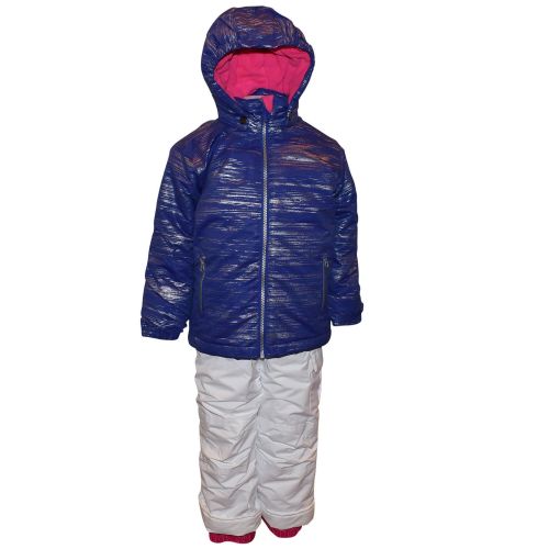  Pulse Toddler Girls Insulated Snowsuit 2T-4T Glitter Snow Jacket and Ski Bibs
