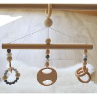 Etsy Play Gym Toys/Hanging Toys Set/Silicone Teething Toy/ Baby Teethers/Teething Toys/Safe and Natural/Hanging Gym Toys/Wooden Toys