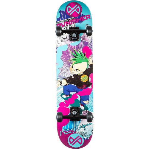  Punisher Skateboards Anime Complete Skateboard with Convace Deck
