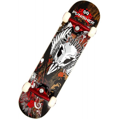  Punisher Skateboards Legends Complete 31-Inch Skateboard with Canadian Maple