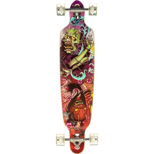  Punisher Skateboards 40-Inch Longboard Skateboard with Drop-Through Canadian Maple Concave Deck, Assorted Styles
