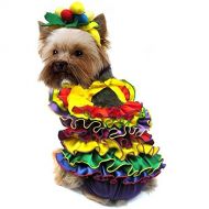 Puppe Love Dog Costume - CALYPSO QUEEN COSTUMES Colorful Carnival Dress Dogs