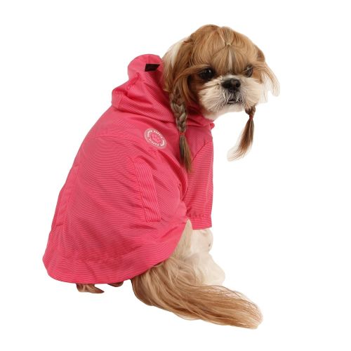  Puppia Authentic Windbreaker Pet Raincoat, Small, Hot Pink