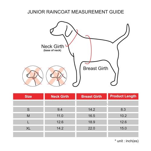  Puppia Junior Jumper(Raincoat) - Pink - L