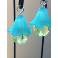 PuppyLoveMiniature Fairy garden miniature lanterns. Set of 2. Turquoise blue hanging miniature lanterns shepherds hooks included. Fairy garden, terraium decor