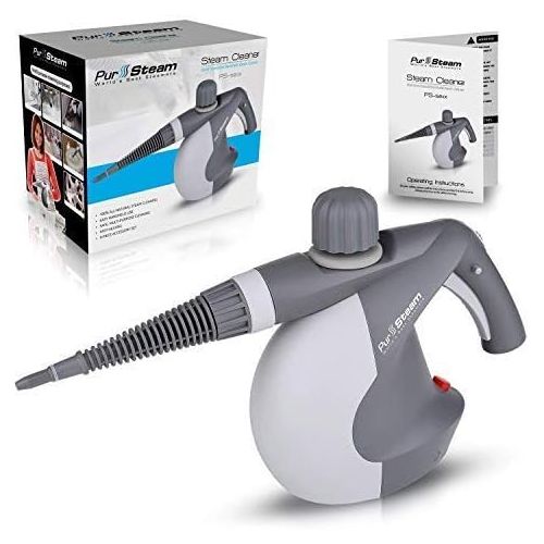  [아마존 핫딜] PurSteam World's Best Steamers PurSteam Worlds Best Steamers Chemical-Free Cleaning PurSteam Handheld Pressurized Steam Cleaner with 9-Piece Accessory Set Purpose and Multi-Surface All Natural, Anthracite