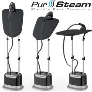 [아마존 핫딜] PurSteam World's Best Steamers Professional Series Garment Steamer Accessories for Clothes Dual-Pro Iron & Pressurized with Heavy Duty 1800 Watt Power and a Large Water Tank, Built-in Ironing Board and Deluxe Ga