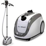 [아마존베스트]PurSteam World PurSteam - 2019 Official Partner of Fashion - Full Size Steamer for Clothes, Garments, Fabric - Professional Heavy Duty - 4 Steam Levels Producing Perfect Continuous Steam