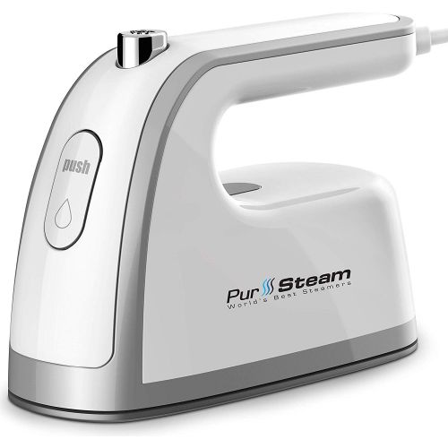  [아마존베스트]PurSteam World's Best Steamers Travel Steamer Iron Mini - 30% More Steam Than Others. Dual Voltage 800W Lightweight, Best for Travel and Quilting Iron with Anti Slip Handle and Non-Stick Soleplate