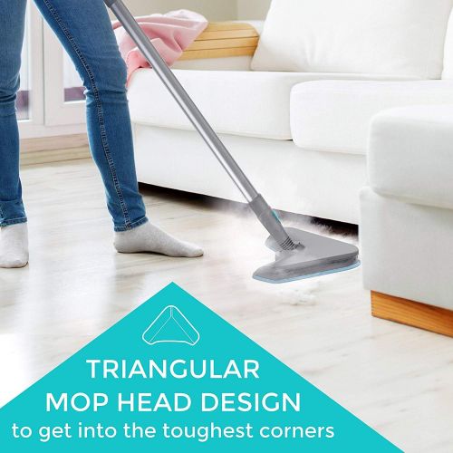  PurSteam World's Best Steamers Steam Mop Cleaner ThermaPro Elite 12 in 1 for Hardwood/Tiles/Vinyl/Carpet - Easy-Detachable Handheld Steam Cleaner for Kitchen - Garment - Furniture and Clothes, Multifunctional Wh