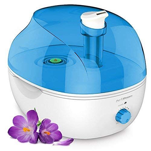  PurSteam Worlds Best Steamers PurSteam Ultrasonic Cool Mist Humidifier - Superior Humidifying Unit with Whisper-Quiet Operation and Automatic Shut-Off. Large Water Tank