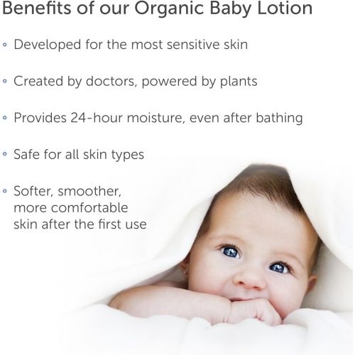  [아마존 핫딜]  [아마존핫딜]Puracy Organic Baby Lotion, Natural Calming Moisturizer, Lavender & Grapefruit, 12 Ounce (2-Pack)