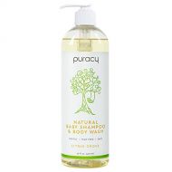 [아마존베스트]Puracy Natural Baby Shampoo & Body Wash, Tear-Free Soap, Sulfate-Free, 16 Ounce (2-Pack)