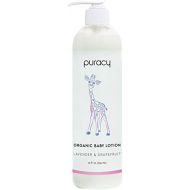 [아마존베스트]Puracy Organic Baby Lotion (12-Ounce Bottle)