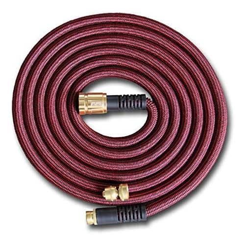  [아마존핫딜][아마존 핫딜] Pure Expandable Garden Hose 50 FT with Spray Nozzle Best Expanding Retractable Water Pipe for Garden Lawn Zero Kink Red Line