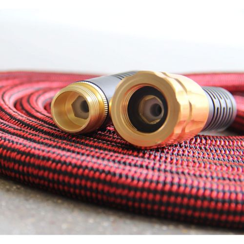  [아마존핫딜][아마존 핫딜] Pure Expandable Garden Hose 50 FT with Spray Nozzle Best Expanding Retractable Water Pipe for Garden Lawn Zero Kink Red Line